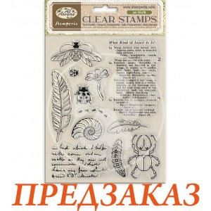 Штампы силиконовые прозрачные WTK241 "All Around" Stamperia, 14х18 см